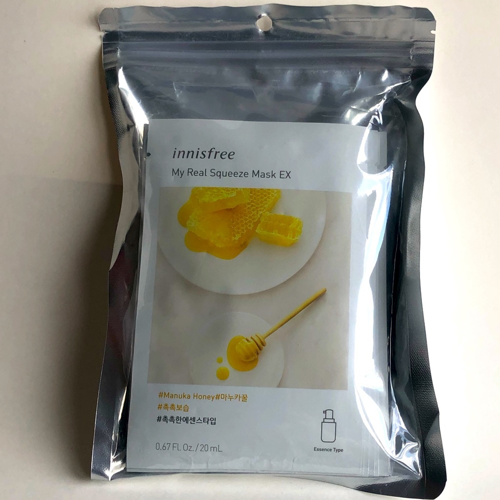 innisfree My Real Squeeze Mask Manuka Honey pack of 10